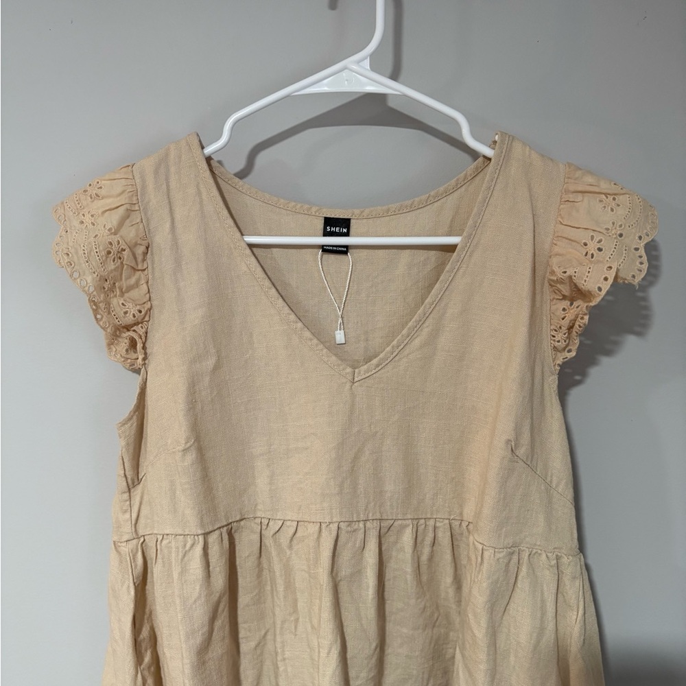 SHEIN Cream Blouse